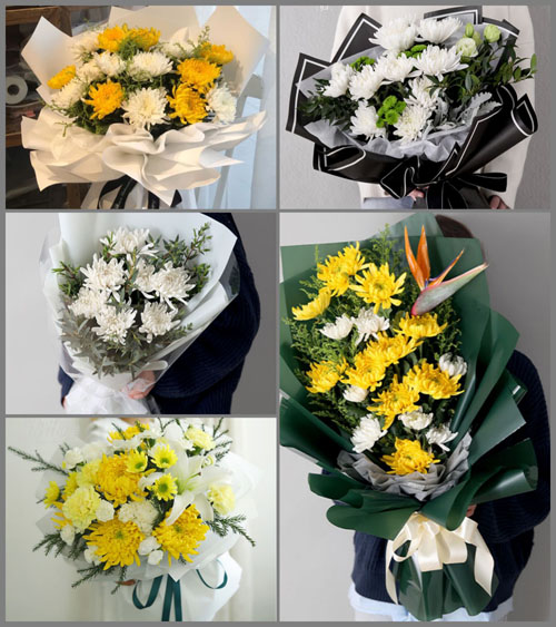 山东临沂沂南县砖埠镇王家石沟村白事花束代送